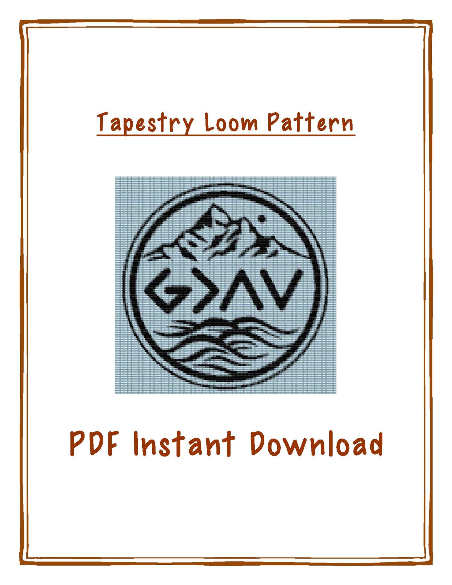 Bead Pattern, Bead loom pattern, God is Greater, Miyuki Delica, Instant Download, beaded tapestry,
