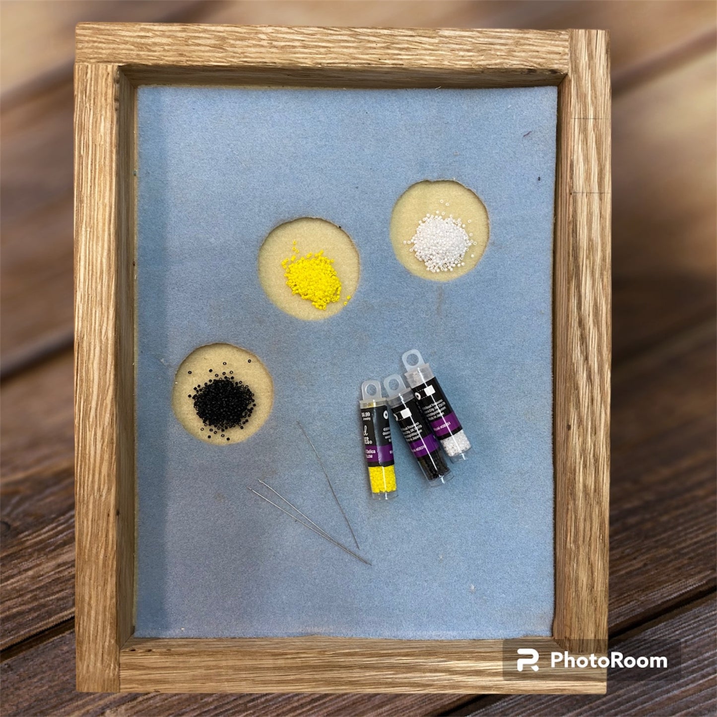Large Wood Bead Tray