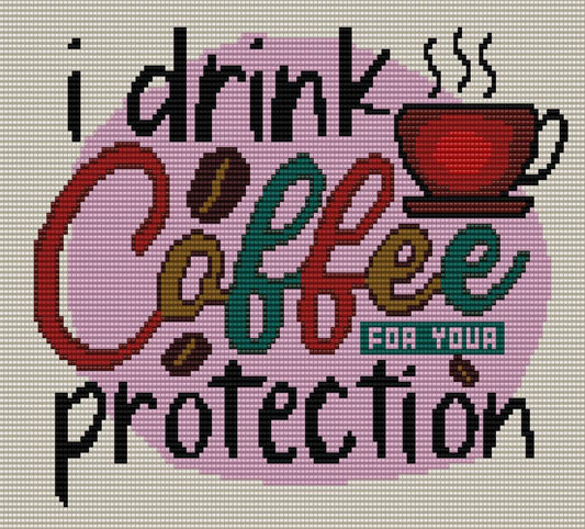 Bead Loom Pattern, Coffee, Miyuki Delica, Instant Download, beaded tapestry