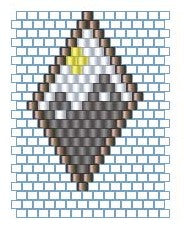 Mountains Majesty Earring Pattern, Brick Stitch, Miyuki Delica, Instant Download, beaded earrings, Oak Hill Family Farm